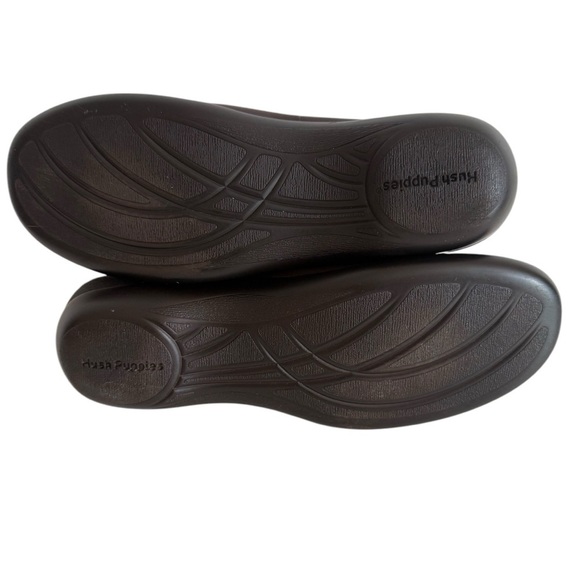 Hush Puppies Brown Loafers with Floral Embroidery - Picture 7 of 10